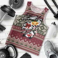 Skeleton Candy Cane Christmas Men Tank Top Xmas Holiday Patterns - Wonder Print Shop