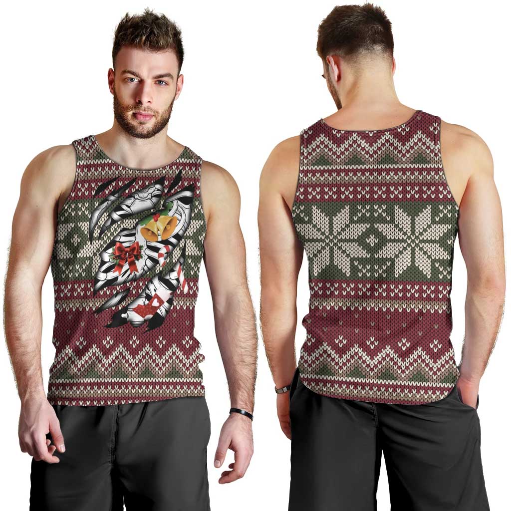 Skeleton Candy Cane Christmas Men Tank Top Xmas Holiday Patterns - Wonder Print Shop