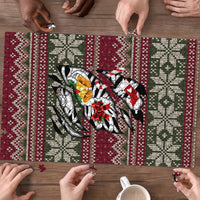 Skeleton Candy Cane Christmas Puzzle Xmas Holiday Patterns - Wonder Print Shop