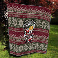 Skeleton Candy Cane Christmas Quilt Xmas Holiday Patterns - Wonder Print Shop