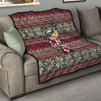 Skeleton Candy Cane Christmas Quilt Xmas Holiday Patterns - Wonder Print Shop