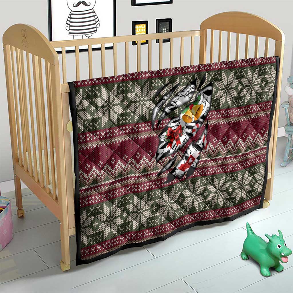 Skeleton Candy Cane Christmas Quilt Xmas Holiday Patterns - Wonder Print Shop