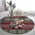 Skeleton Candy Cane Christmas Round Carpet Xmas Holiday Patterns - Wonder Print Shop