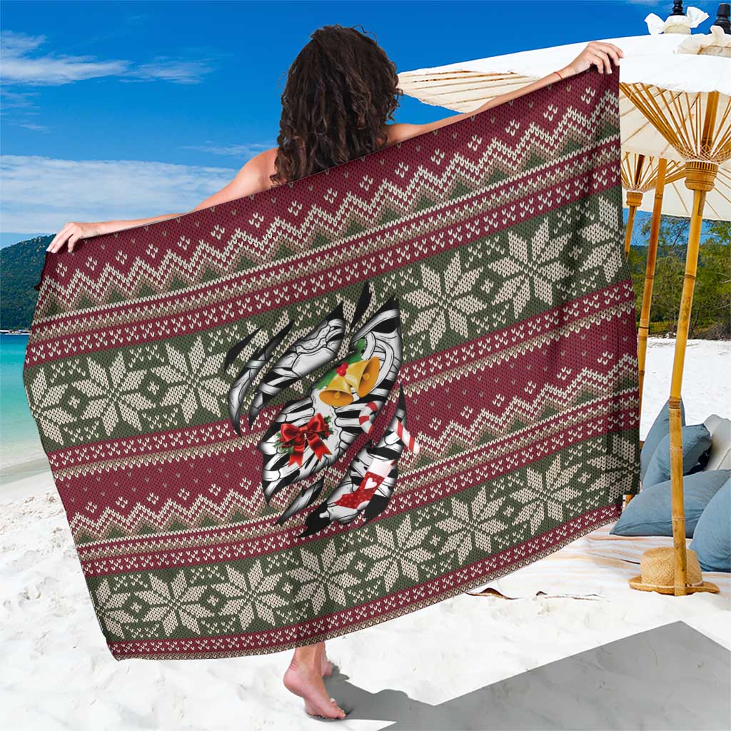 Skeleton Candy Cane Christmas Sarong Xmas Holiday Patterns - Wonder Print Shop