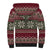 Skeleton Candy Cane Christmas Sherpa Hoodie Xmas Holiday Patterns - Wonder Print Shop