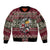 Skeleton Candy Cane Christmas Sleeve Zip Bomber Jacket Xmas Holiday Patterns - Wonder Print Shop