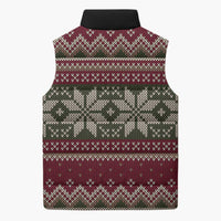 Skeleton Candy Cane Christmas Sleeveless Puffer Jacket Xmas Holiday Patterns - Wonder Print Shop