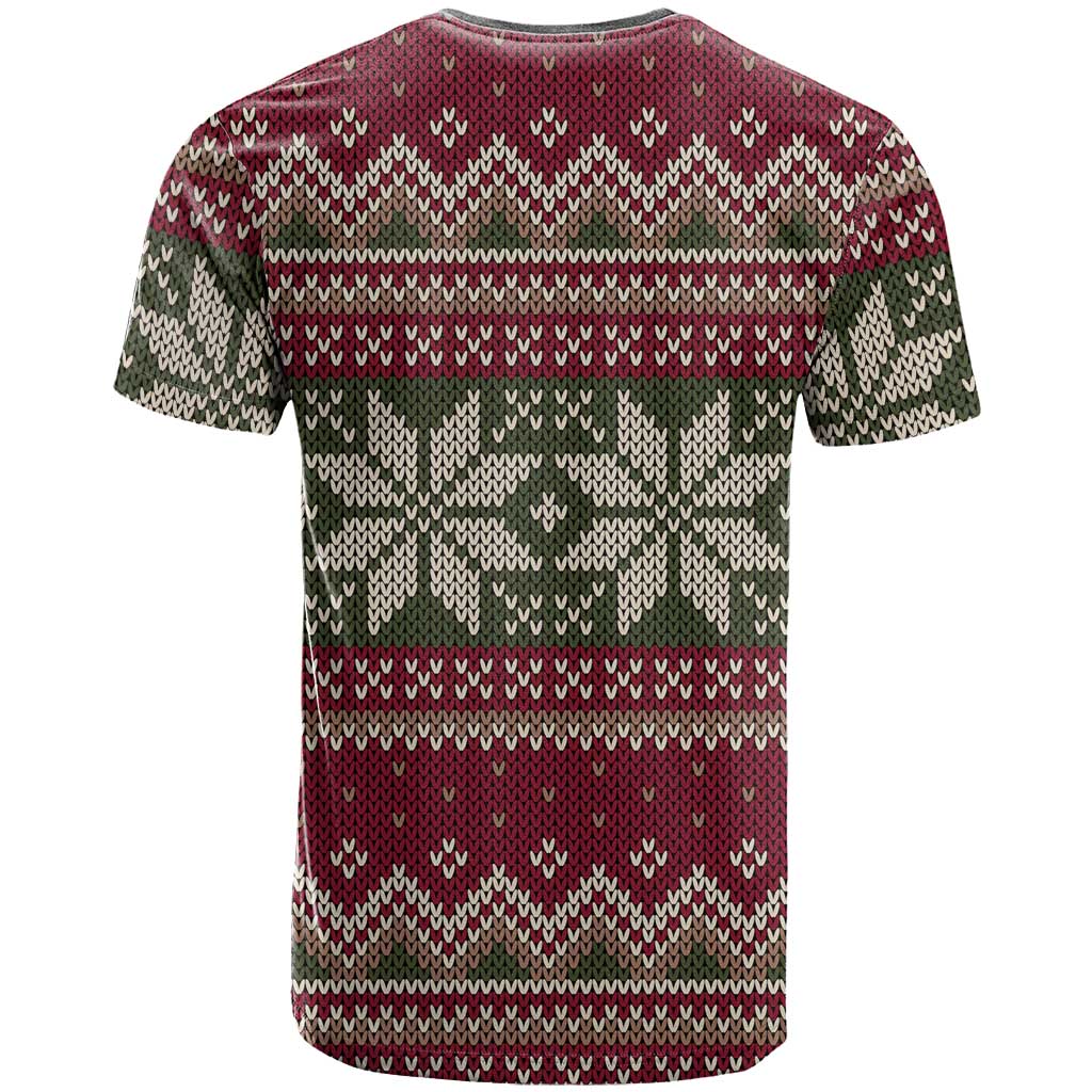 Skeleton Candy Cane Christmas T Shirt Xmas Holiday Patterns - Wonder Print Shop