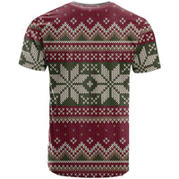 Skeleton Candy Cane Christmas T Shirt Xmas Holiday Patterns - Wonder Print Shop