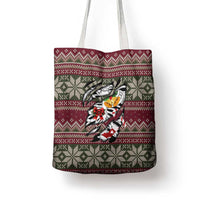 Skeleton Candy Cane Christmas Tote Bag Xmas Holiday Patterns - Wonder Print Shop