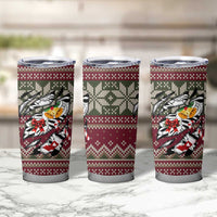 Skeleton Candy Cane Christmas Tumbler Cup Xmas Holiday Patterns - Wonder Print Shop