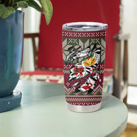 Skeleton Candy Cane Christmas Tumbler Cup Xmas Holiday Patterns - Wonder Print Shop