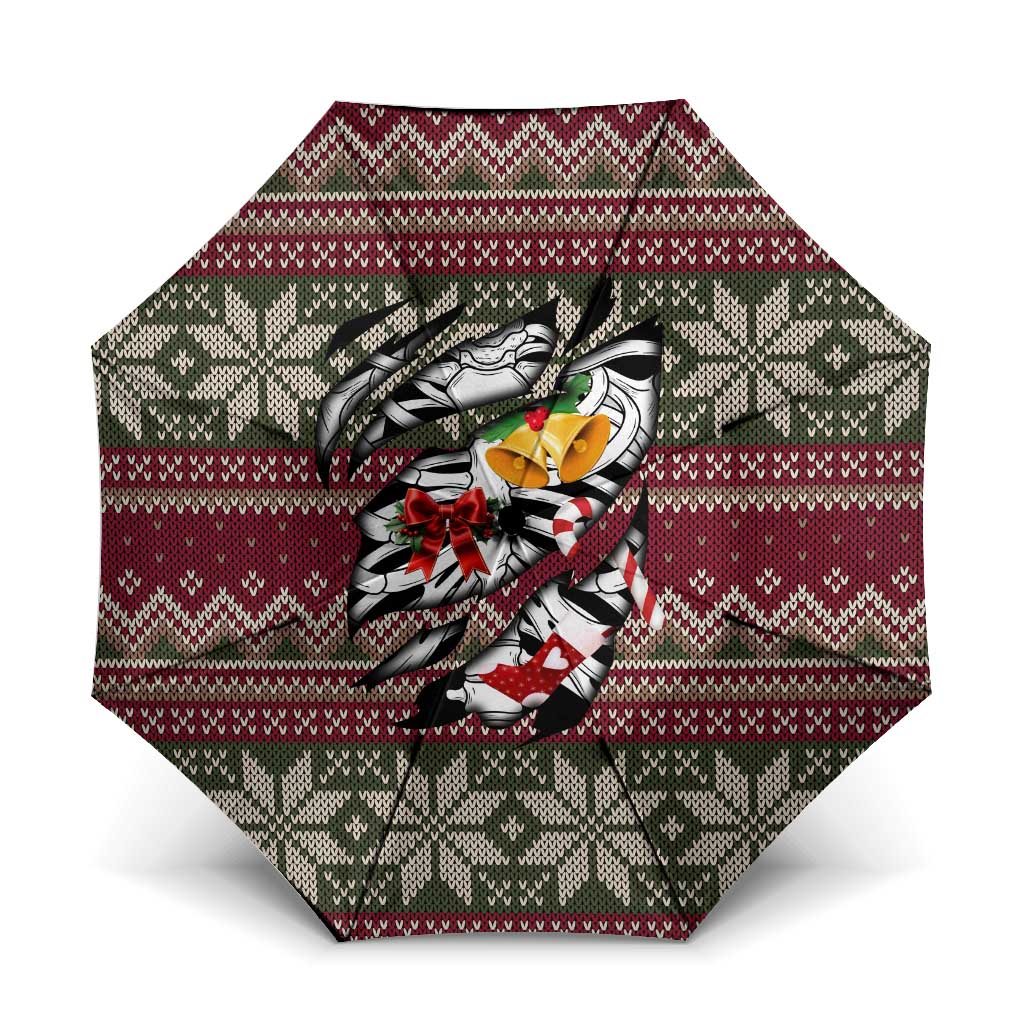 Skeleton Candy Cane Christmas Umbrella Xmas Holiday Patterns - Wonder Print Shop