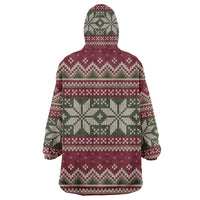 Skeleton Candy Cane Christmas Wearable Blanket Hoodie Xmas Holiday Patterns - Wonder Print Shop