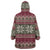 Skeleton Candy Cane Christmas Wearable Blanket Hoodie Xmas Holiday Patterns - Wonder Print Shop
