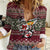 Skeleton Candy Cane Christmas Women Casual Shirt Xmas Holiday Patterns - Wonder Print Shop