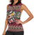 Skeleton Candy Cane Christmas Women Sleeveless Polo Shirt Xmas Holiday Patterns - Wonder Print Shop