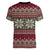 Skeleton Candy Cane Christmas Women V-Neck T-Shirt Xmas Holiday Patterns - Wonder Print Shop
