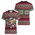 Skeleton Candy Cane Christmas Women V-Neck T-Shirt Xmas Holiday Patterns - Wonder Print Shop