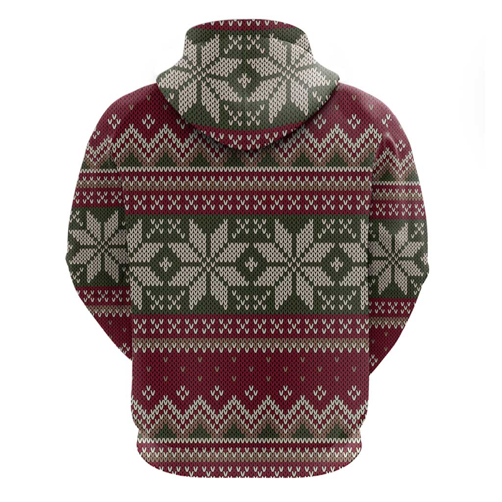 Skeleton Candy Cane Christmas Zip Hoodie Xmas Holiday Patterns - Wonder Print Shop