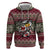 Skeleton Candy Cane Christmas Zip Hoodie Xmas Holiday Patterns - Wonder Print Shop