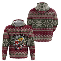 Skeleton Candy Cane Christmas Zip Hoodie Xmas Holiday Patterns - Wonder Print Shop