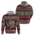 Skeleton Candy Cane Christmas Zip Hoodie Xmas Holiday Patterns - Wonder Print Shop