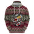 Skeleton Candy Cane Christmas Zip Hoodie Xmas Holiday Patterns - Wonder Print Shop