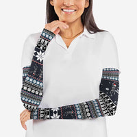 Skeleton Merry Creepmas Christmas Arm Sleeves Xmas Holiday Patterns - Wonder Print Shop