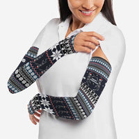 Skeleton Merry Creepmas Christmas Arm Sleeves Xmas Holiday Patterns - Wonder Print Shop