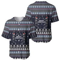 Skeleton Merry Creepmas Christmas Baseball Jersey Xmas Holiday Patterns - Wonder Print Shop