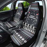Skeleton Merry Creepmas Christmas Car Seat Cover Xmas Holiday Patterns - Wonder Print Shop