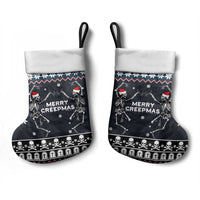 Skeleton Merry Creepmas Christmas Stocking Xmas Holiday Patterns - Wonder Print Shop