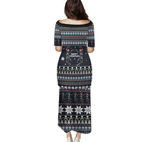 Skeleton Merry Creepmas Christmas Family Matching Puletasi and Hawaiian Shirt Xmas Holiday Patterns - Wonder Print Shop