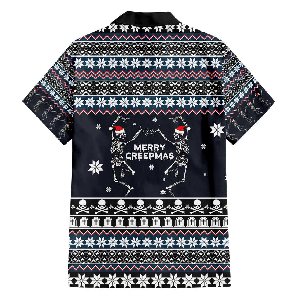 Skeleton Merry Creepmas Christmas Hawaiian Shirt Xmas Holiday Patterns - Wonder Print Shop