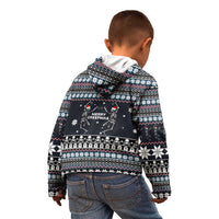 Skeleton Merry Creepmas Christmas Kid Hoodie Xmas Holiday Patterns - Wonder Print Shop
