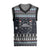 Skeleton Merry Creepmas Christmas Knitted V-Neck Vest Xmas Holiday Patterns - Wonder Print Shop