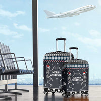 Skeleton Merry Creepmas Christmas Luggage Cover Xmas Holiday Patterns - Wonder Print Shop