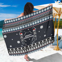 Skeleton Merry Creepmas Christmas Sarong Xmas Holiday Patterns - Wonder Print Shop