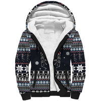 Skeleton Merry Creepmas Christmas Sherpa Hoodie Xmas Holiday Patterns - Wonder Print Shop