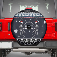 Skeleton Merry Creepmas Christmas Spare Tire Cover Xmas Holiday Patterns - Wonder Print Shop