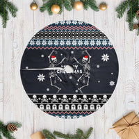 Skeleton Merry Creepmas Christmas Tree Skirt Xmas Holiday Patterns - Wonder Print Shop