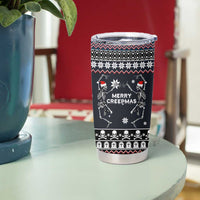 Skeleton Merry Creepmas Christmas Tumbler Cup Xmas Holiday Patterns - Wonder Print Shop
