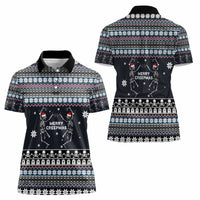 Skeleton Merry Creepmas Christmas Women Polo Shirt Xmas Holiday Patterns - Wonder Print Shop
