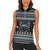 Skeleton Merry Creepmas Christmas Women Sleeveless Polo Shirt Xmas Holiday Patterns - Wonder Print Shop