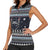 Skeleton Merry Creepmas Christmas Women Sleeveless Polo Shirt Xmas Holiday Patterns - Wonder Print Shop