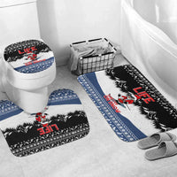 Skiing Life Is Better On Snow Christmas Bathroom Set Xmas Holiday Patterns - Wonder Print Shop