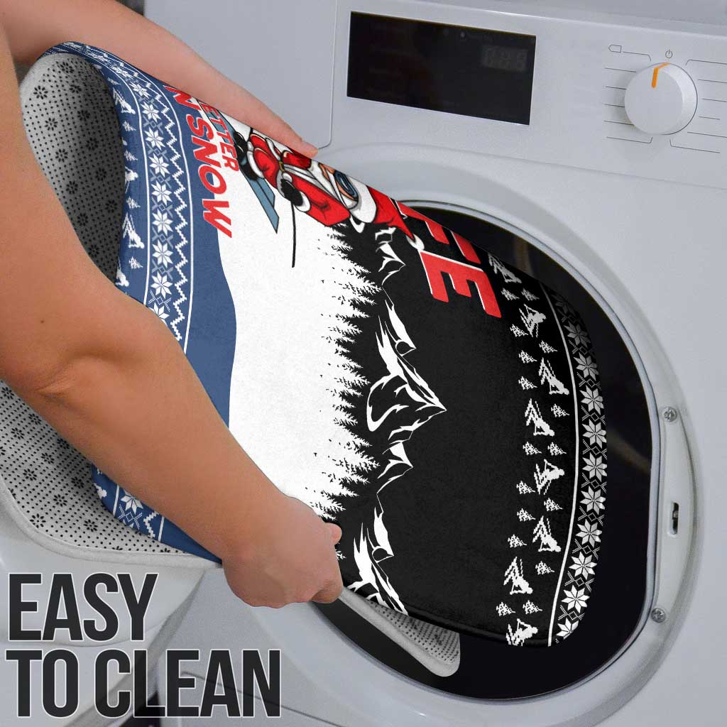 Skiing Life Is Better On Snow Christmas Bathroom Set Xmas Holiday Patterns - Wonder Print Shop