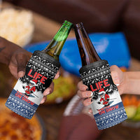 Skiing Life Is Better On Snow Christmas 4 in 1 Can Cooler Tumbler Xmas Holiday Patterns - Wonder Print Shop