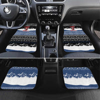 Skiing Life Is Better On Snow Christmas Car Mats Xmas Holiday Patterns - Wonder Print Shop